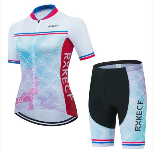 BORA set da ciclismo femminile: maglia traspirante e culotte
