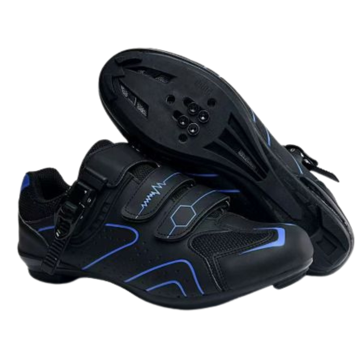 Scarpe da ciclismo unisex con fibbia e lacci