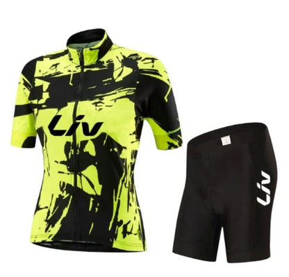 BORA abbigliamento da bici | Maglia da ciclismo a maniche corte + pantaloncini con bretelle