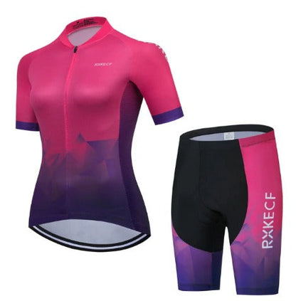 BORA set da ciclismo femminile: maglia traspirante e culotte
