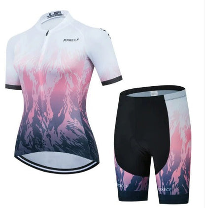 BORA set da ciclismo femminile: maglia traspirante e culotte