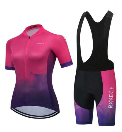 Set BORA con maglia da ciclismo traspirante e pantaloncini con bretelle