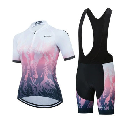 Set BORA con maglia da ciclismo traspirante e pantaloncini con bretelle