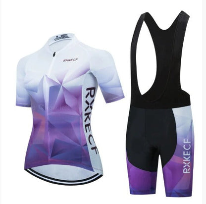 Set BORA con maglia da ciclismo traspirante e pantaloncini con bretelle