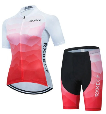 BORA set da ciclismo femminile: maglia traspirante e culotte