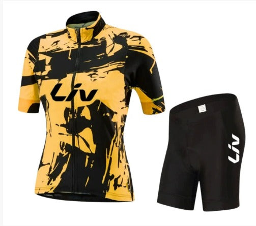 BORA abbigliamento da bici | Maglia da ciclismo a maniche corte + pantaloncini con bretelle