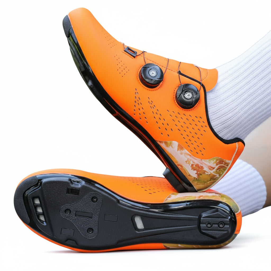 Scarpe da ciclismo da strada con suola antiscivolo | Suola per pedali a sgancio
