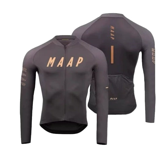 MAAP maglia da ciclismo a maniche lunghe | comfort morbido e asciugatura rapida