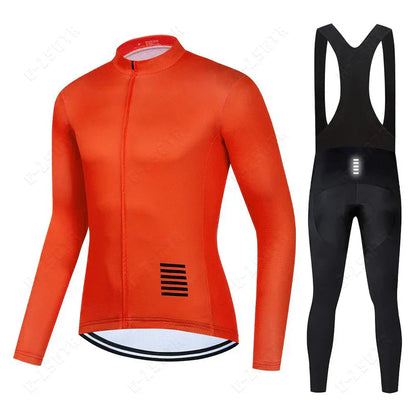 Set di abbigliamento ciclistico a maniche lunghe – versione con fodera in pile