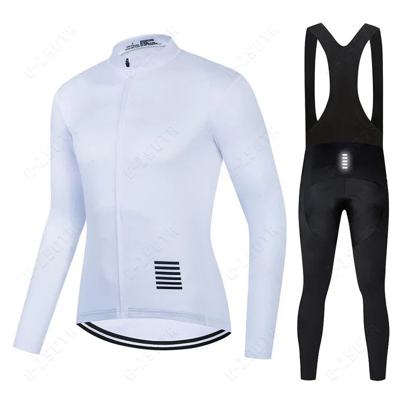 Set di abbigliamento ciclistico a maniche lunghe – versione con fodera in pile