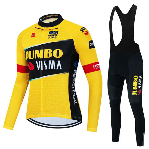 Jumbo-Visma | Set di abbigliamento ciclistico a maniche lunghe professionale