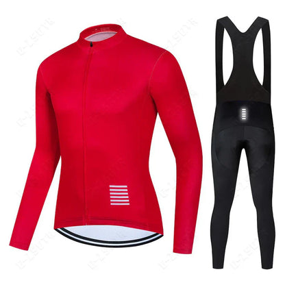 Set di abbigliamento ciclistico a maniche lunghe – versione con fodera in pile