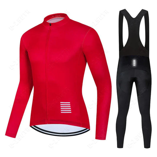 Set di abbigliamento ciclistico a maniche lunghe – versione con fodera in pile