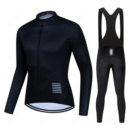 Set di abbigliamento ciclistico a maniche lunghe – versione con fodera in pile
