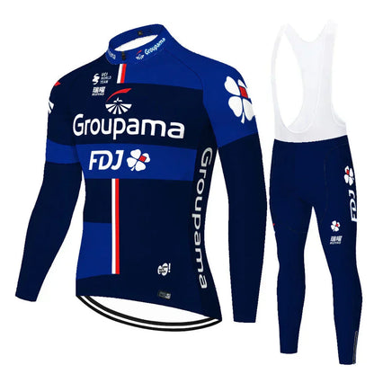 FDJ | Completo da ciclismo professionale a maniche lunghe
