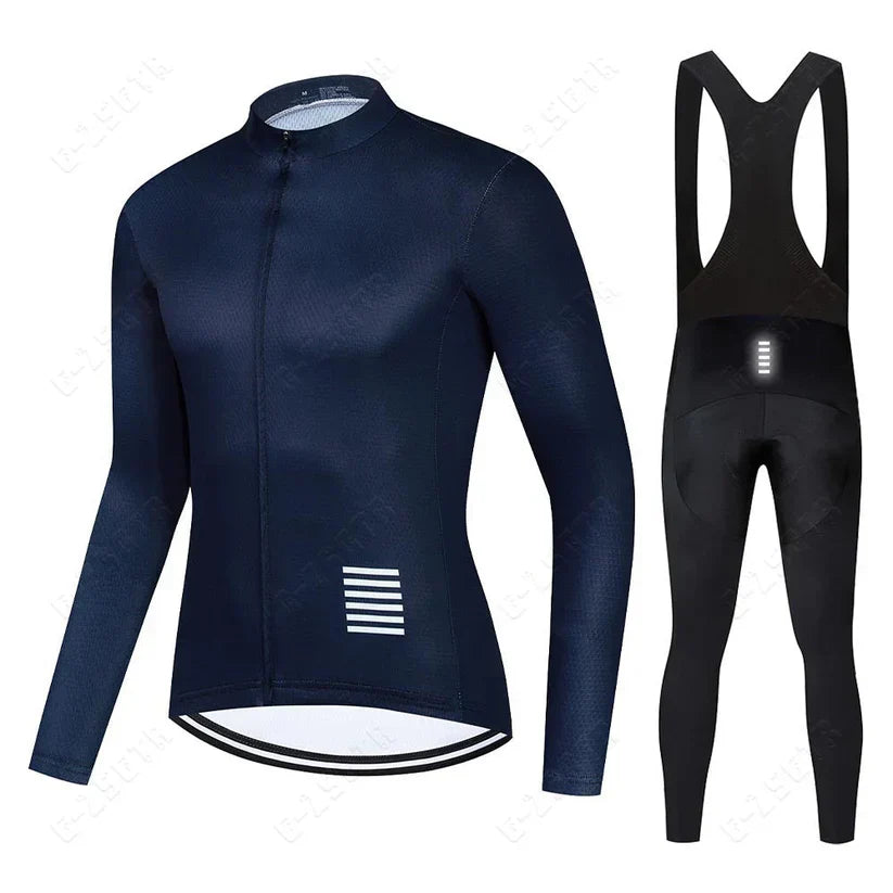 Set di abbigliamento ciclistico a maniche lunghe – versione con fodera in pile