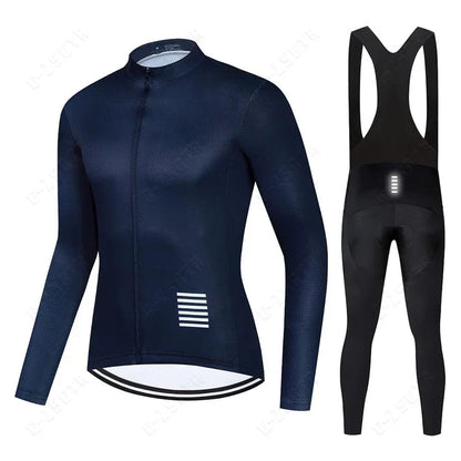 Set di abbigliamento ciclistico a maniche lunghe – versione con fodera in pile