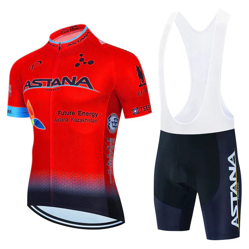 Astana | Set di abbigliamento per ciclisti professionisti