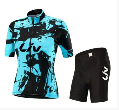 BORA abbigliamento da bici | Maglia da ciclismo a maniche corte + pantaloncini con bretelle